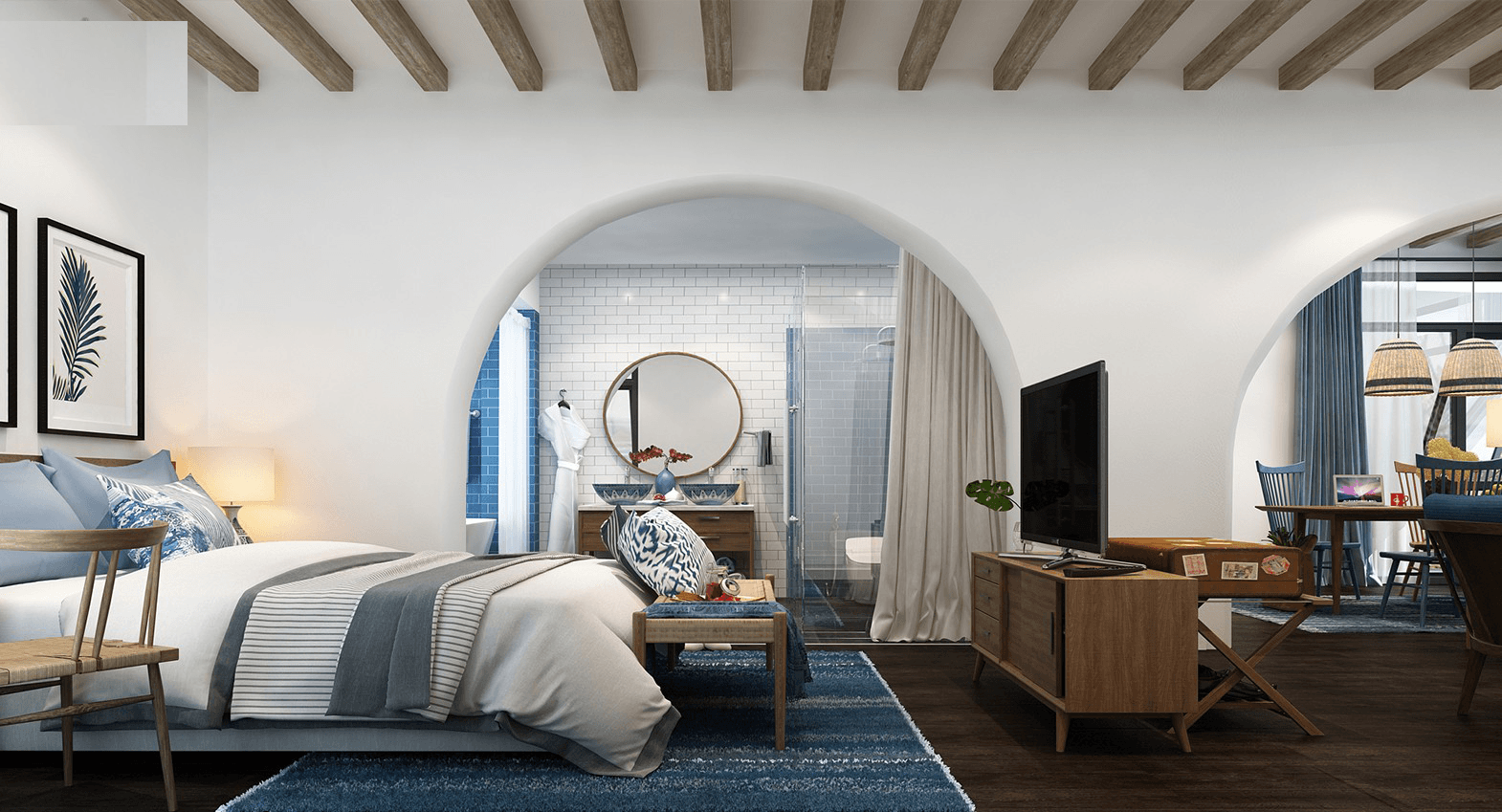 Phong cách thiết kế nội thất Địa Trung Hải: Khái niệm, đặc trưng và bố trí