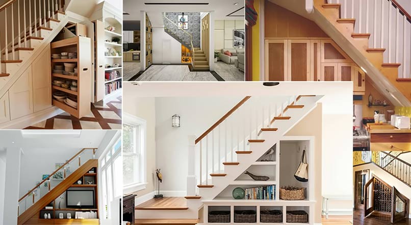 5 loại nội thất không thể thiếu cho nhà nhỏ - Kệ tủ dưới cầu thang