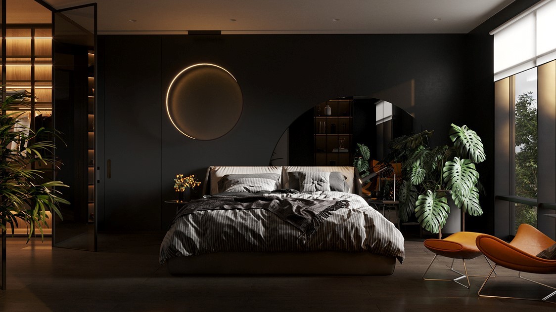 Trang trí với màu xám than: Nền phòng ngủ của bạn với một tấm thảm anthracite sang trọng