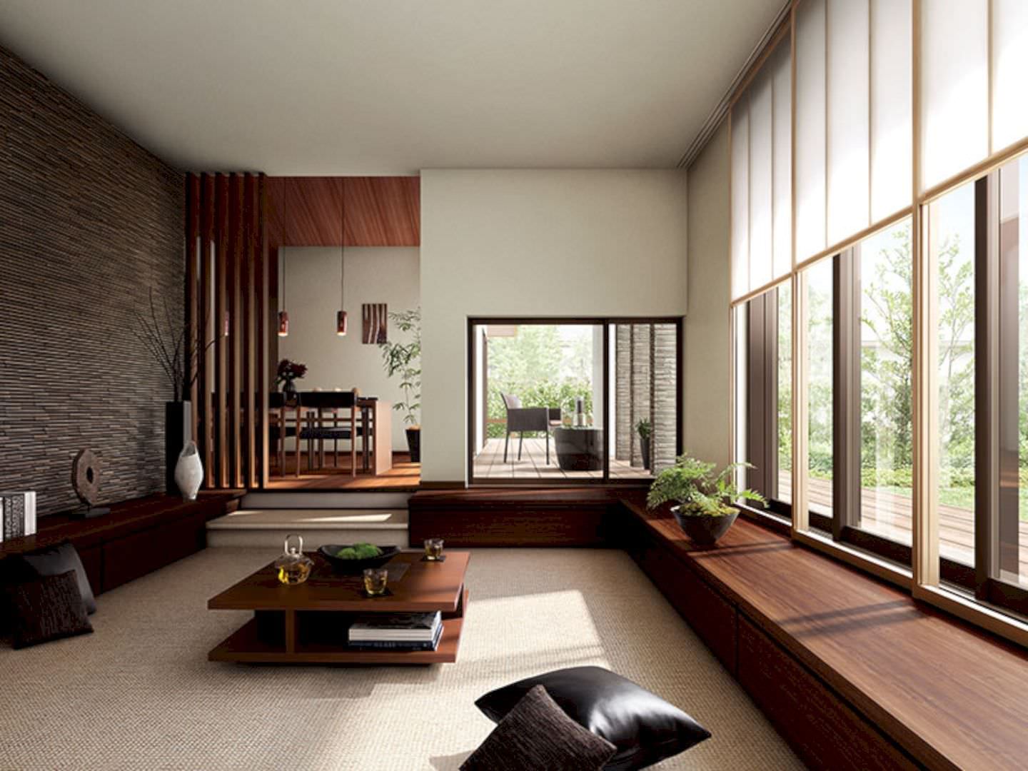 Ngôi nhà kiểu Nhật, không gian mô phỏng thân cây với các phòng là nhánh cây